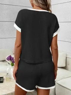 Relaxed Refined Pocketed Top and Shorts Matching Set