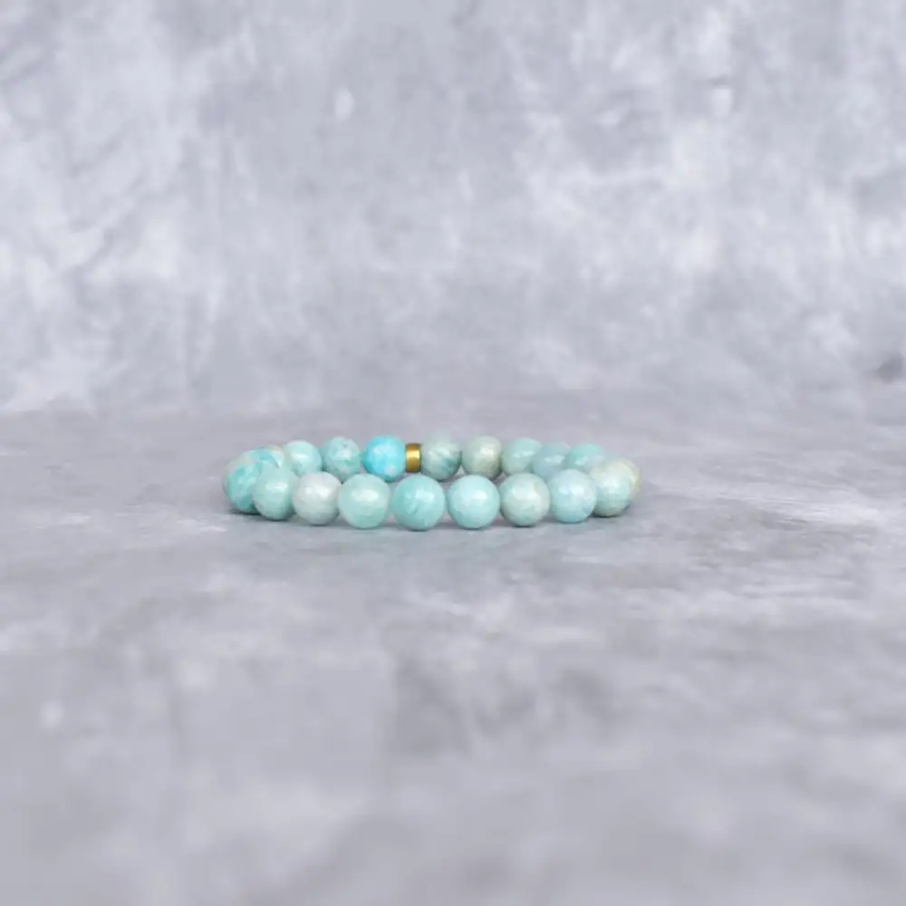 Minimal Amazonite Bead Bracelet