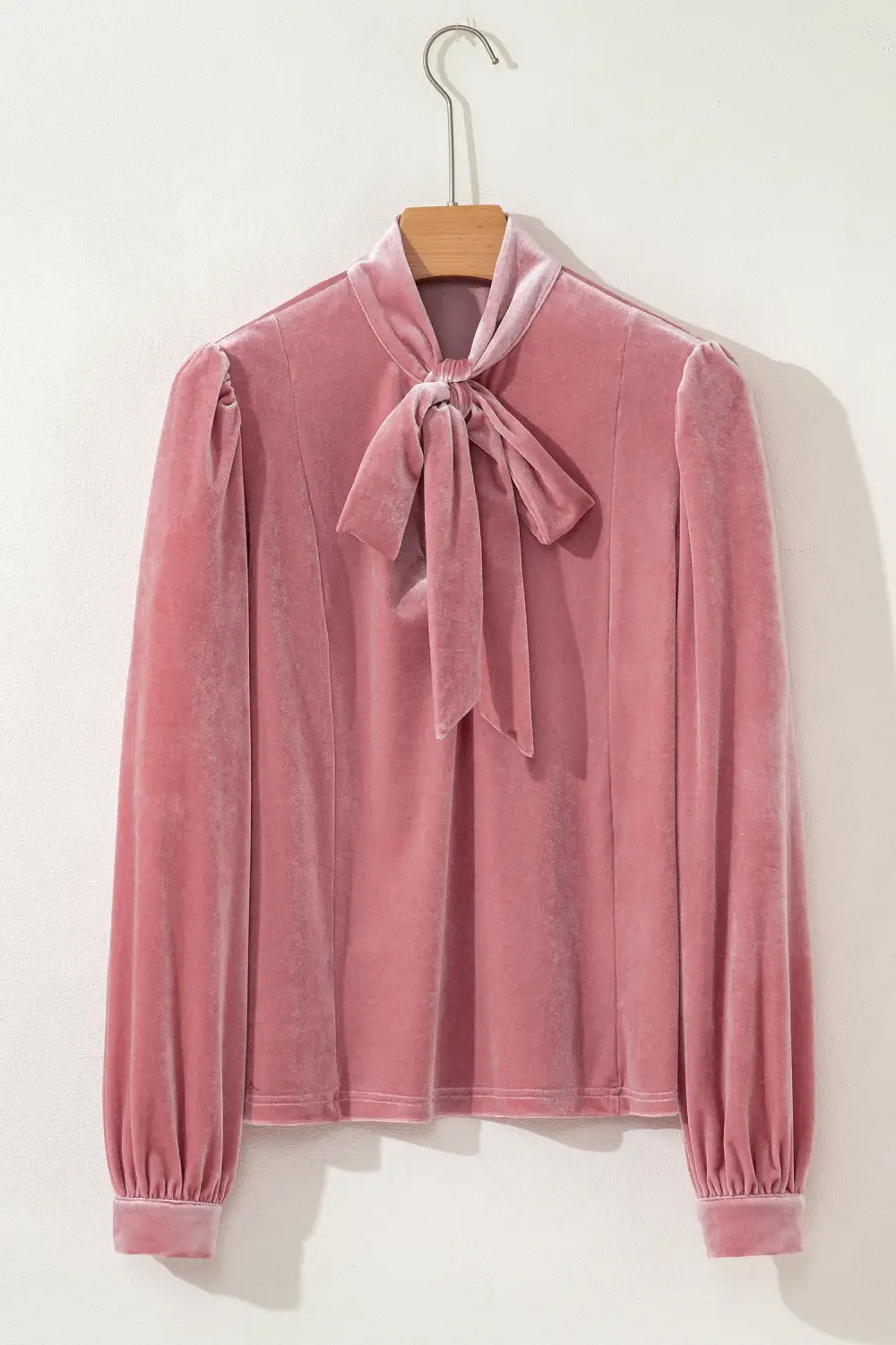 Bow Detail Tie Detail Long Sleeve Blouse