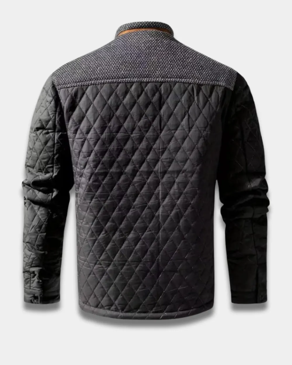 Diamond Quilted Button Jacket