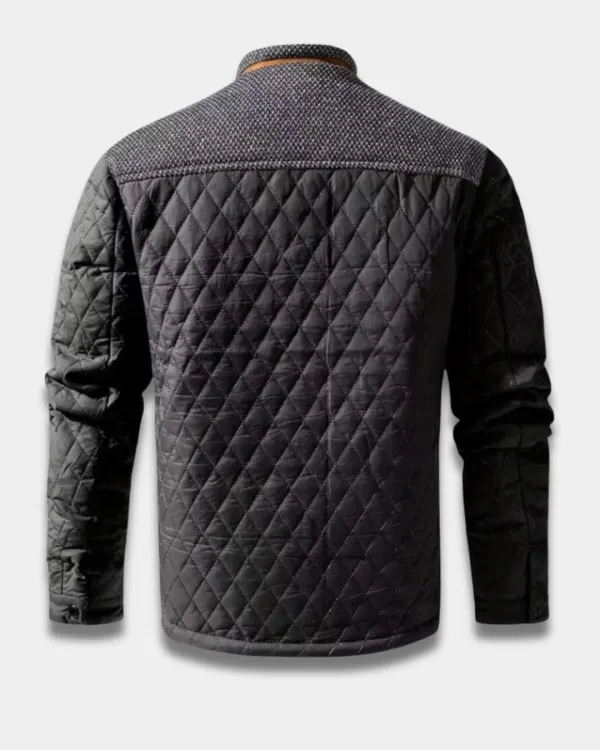 Diamond Quilted Button Jacket
