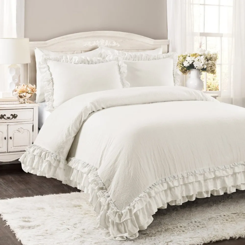 Coordinated Ruffled Comforter Bedding Set