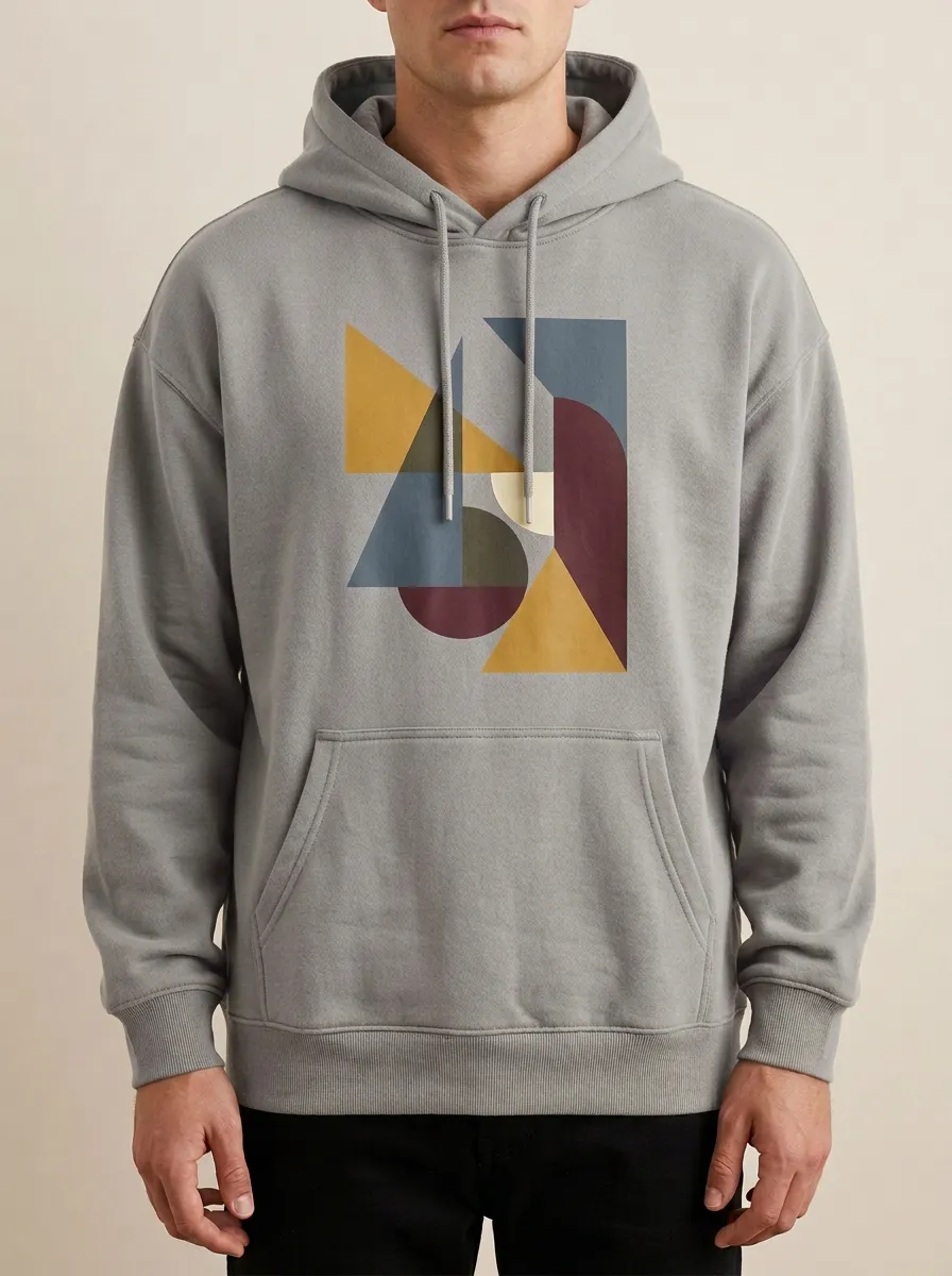 Modern Abstract Geometric Art Hoodie