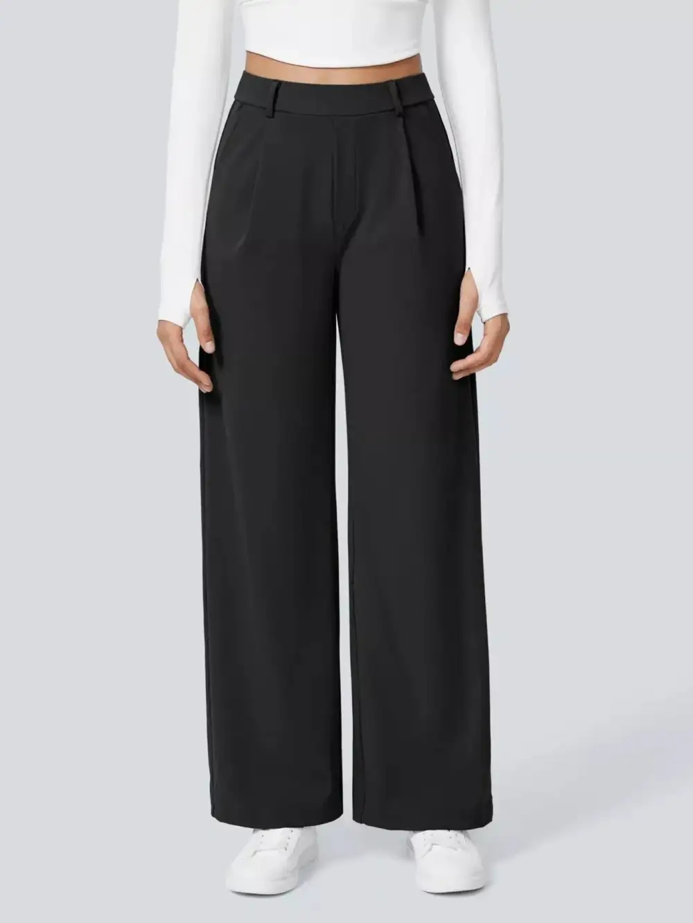Wide Leg Pocketed Everyday Pants