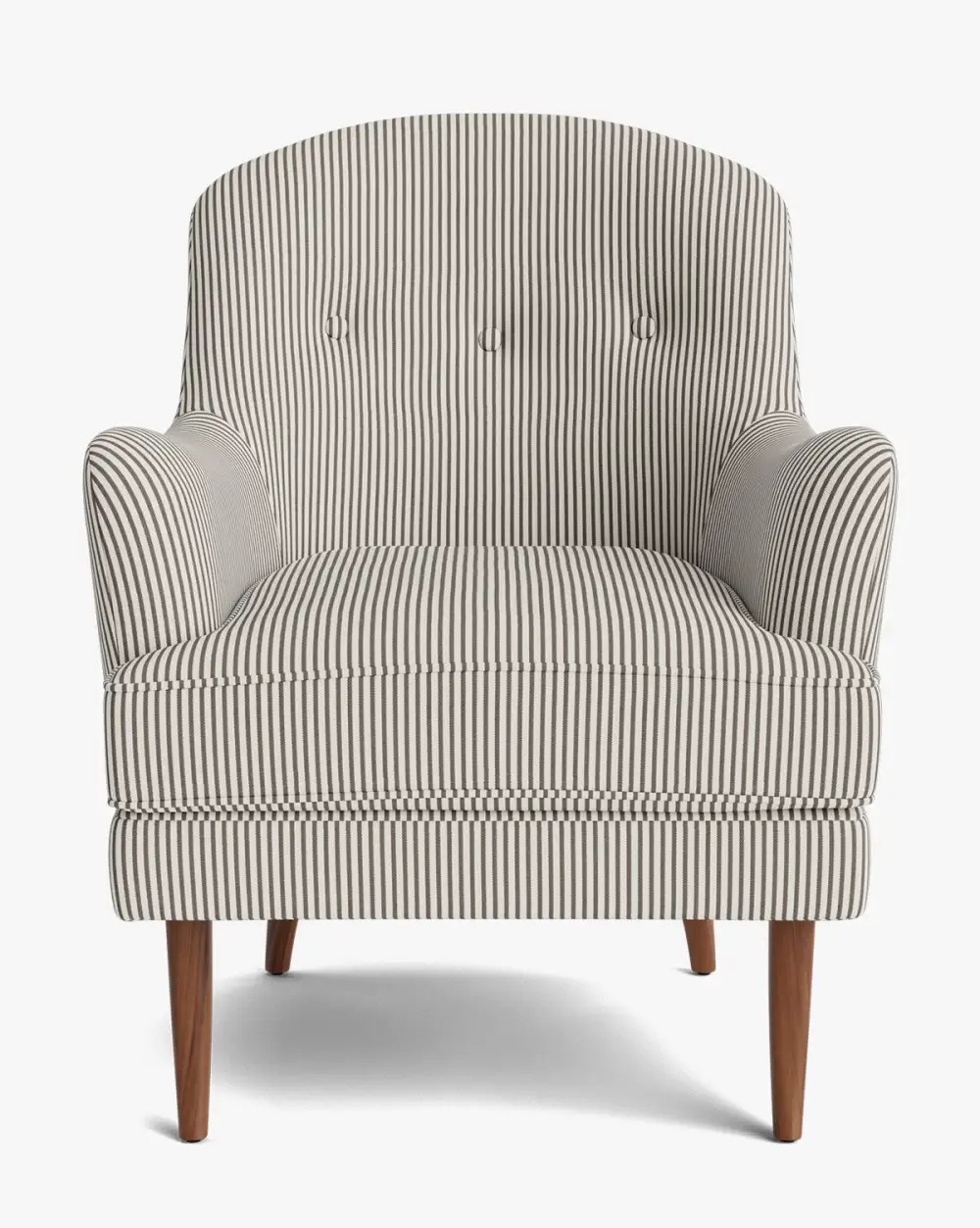 Tufted Wood Lounge Chair