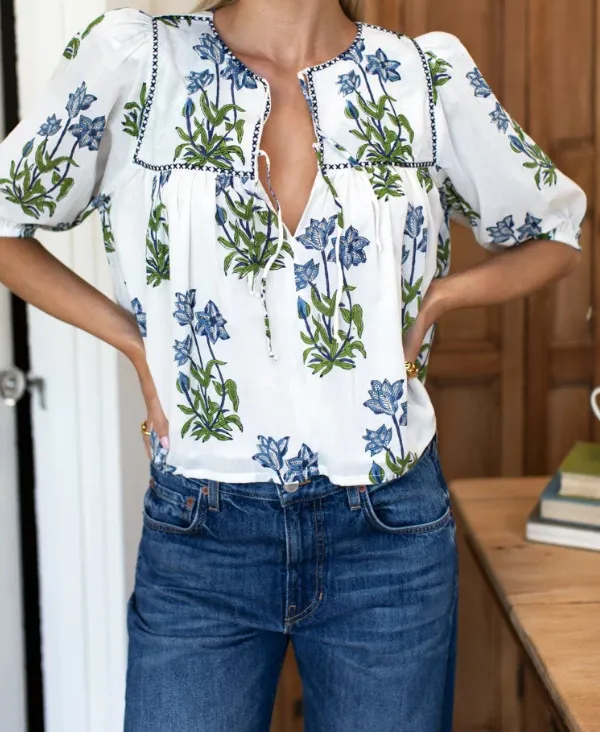 Hand Block Print Top