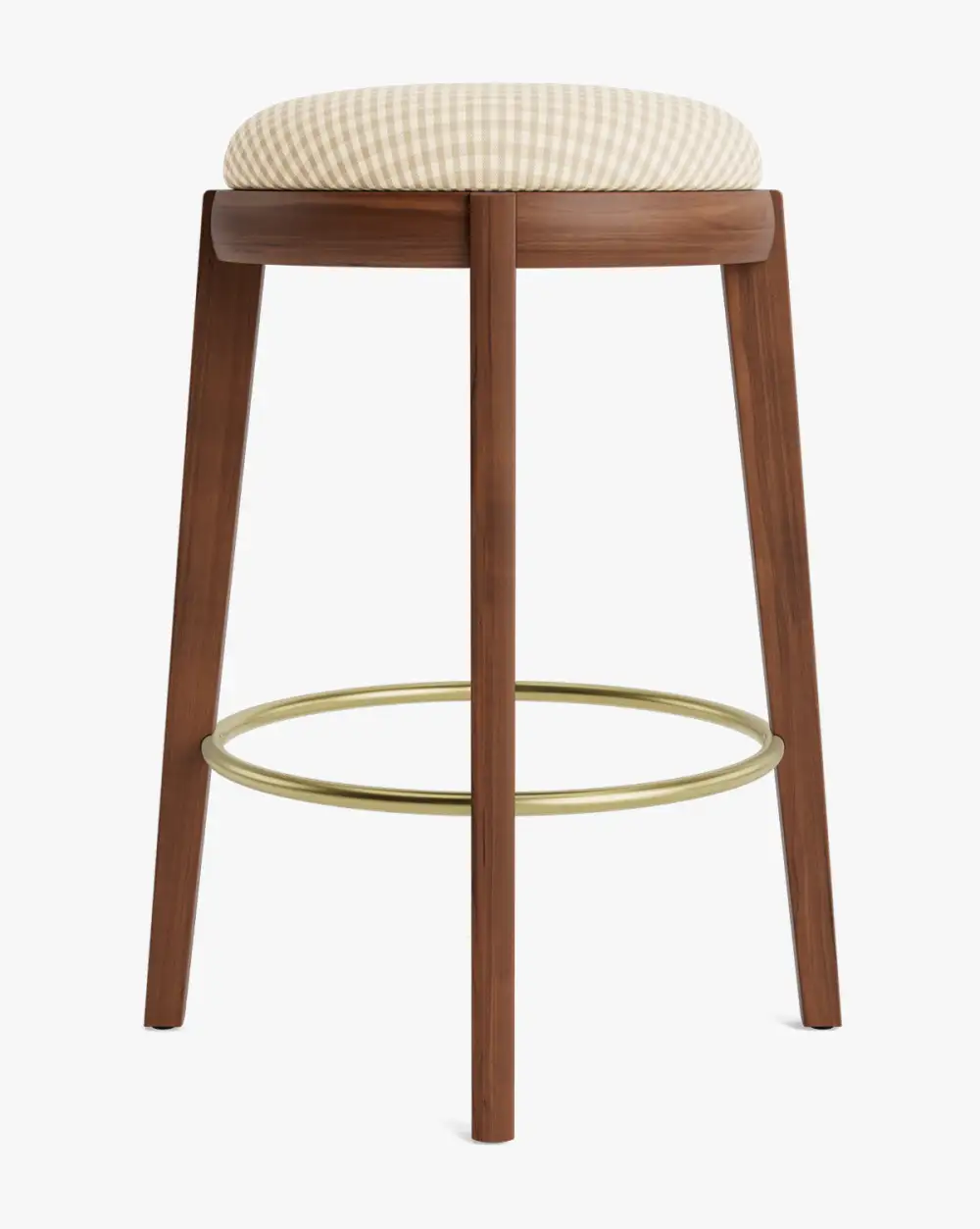 Modern Leather Counter Stool