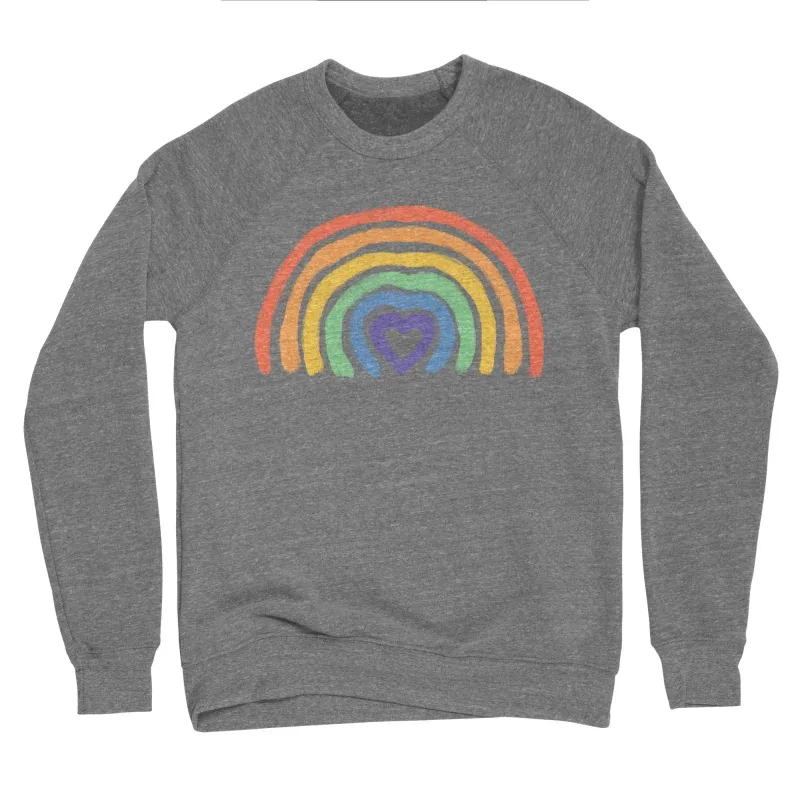 Colorful Rainbow and Heart Design Sweatshirt