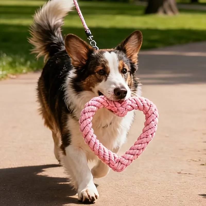 Heart Rope Dog Toy