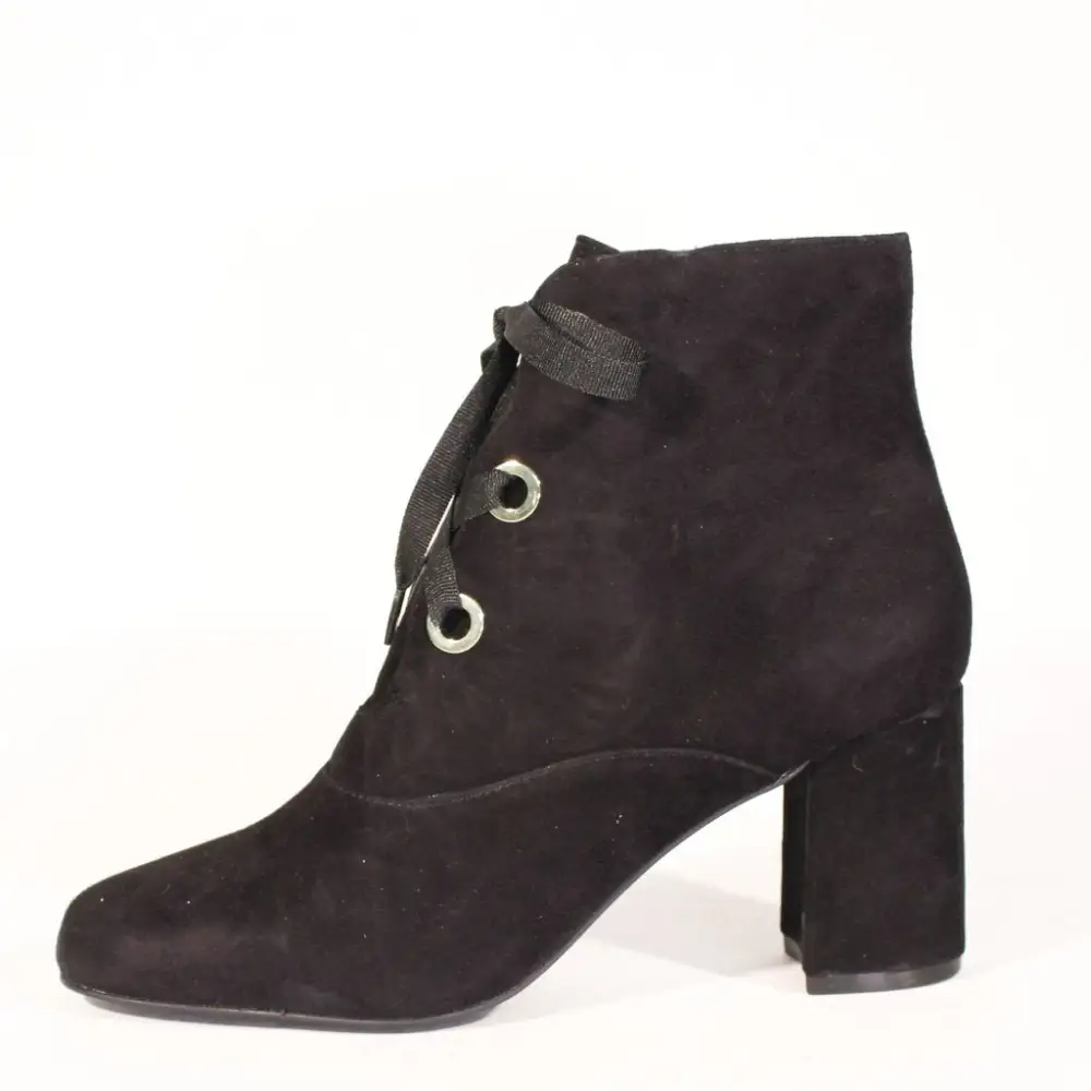 Suede Lace Up Ankle Boots