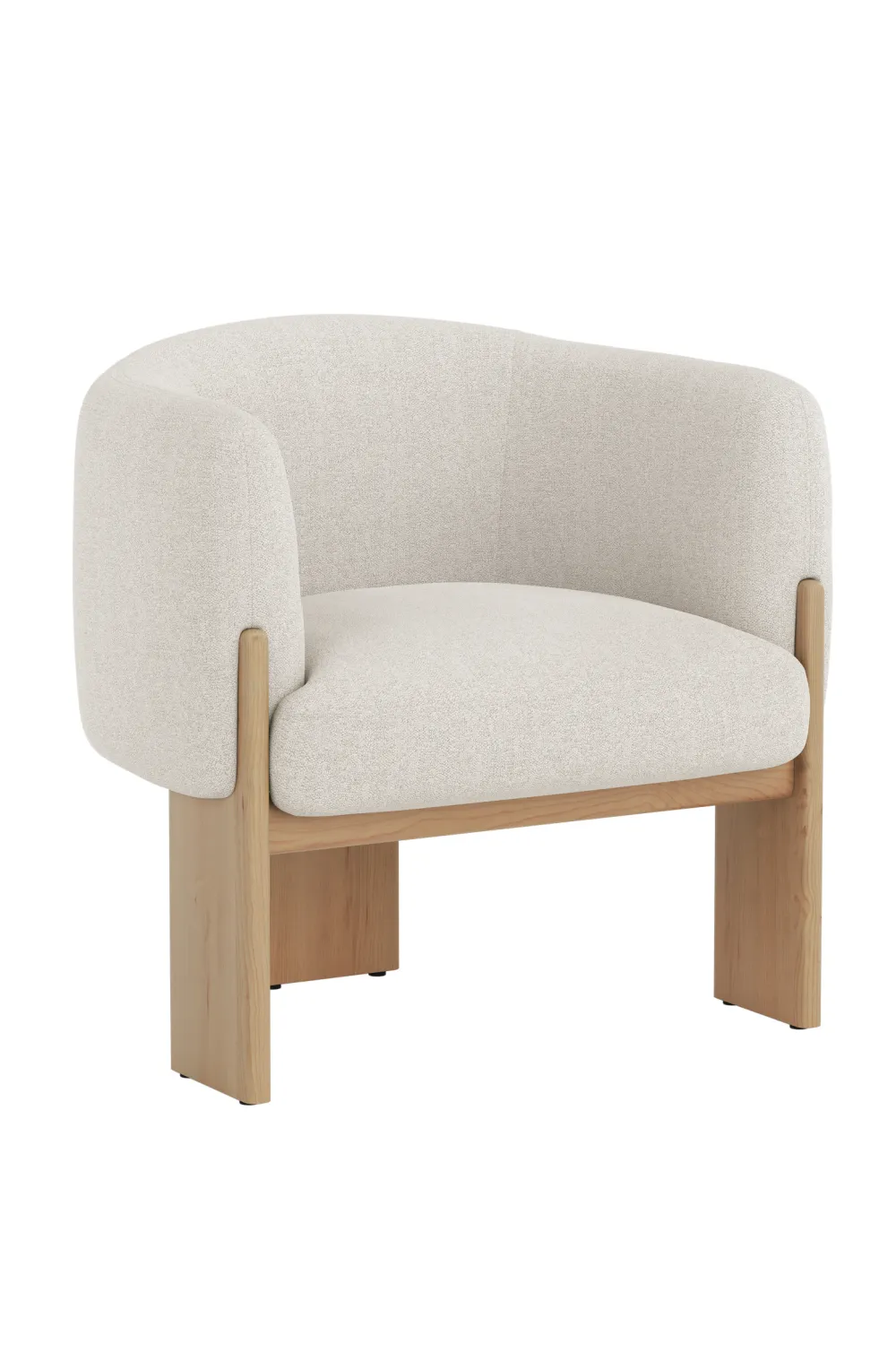 Fabric Curved Lounge Chair