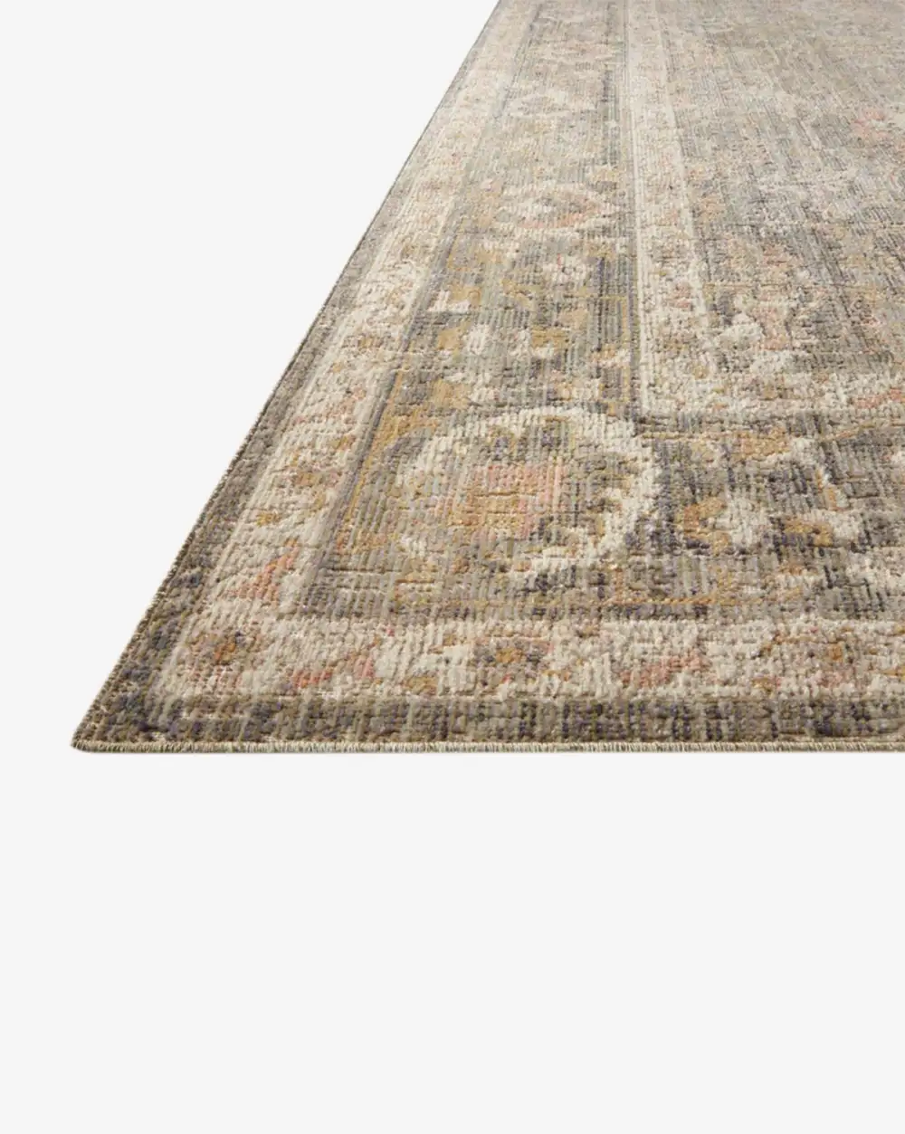Vintage-Inspired Power-Loomed Synthetic Area Rug