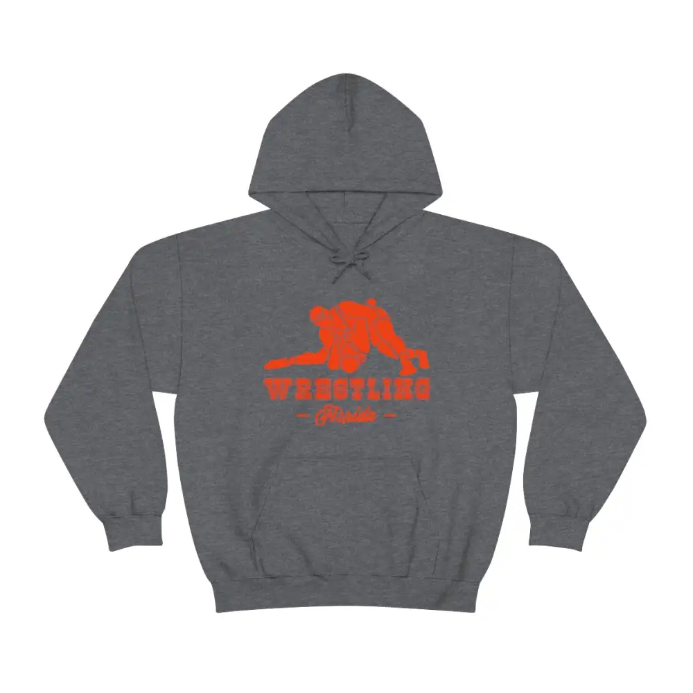 Bold Print Wrestling Graphic Pullover Hoodie