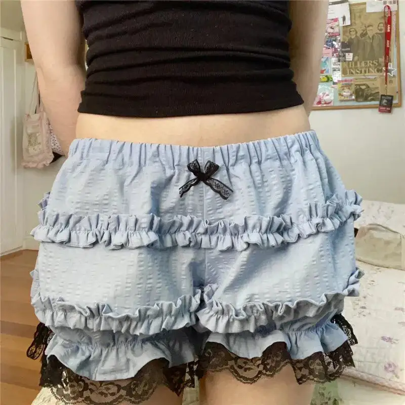 Classic Lace Ruffled Bloomers Shorts
