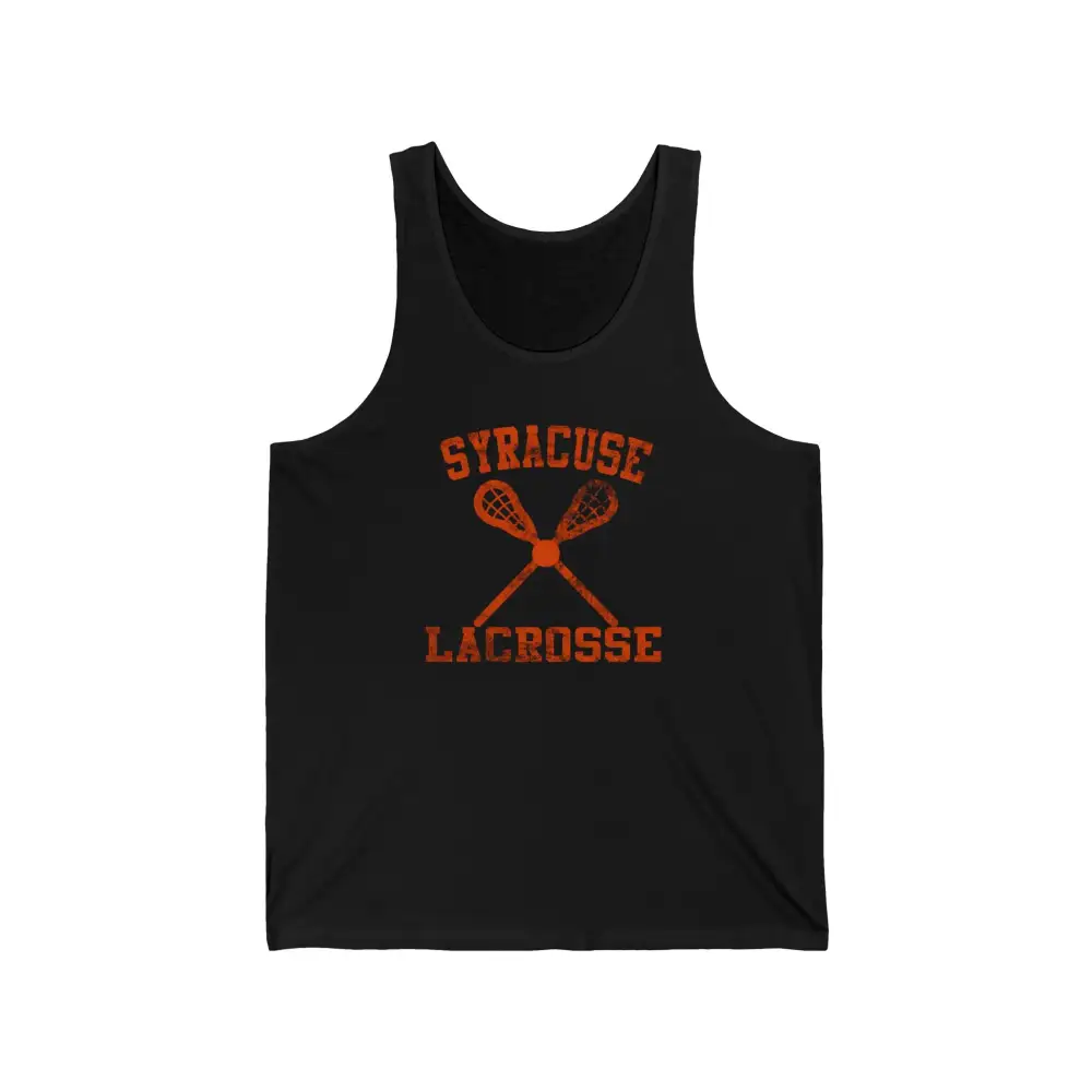 Vintage Lacrosse Graphic Sleeveless Tank Top
