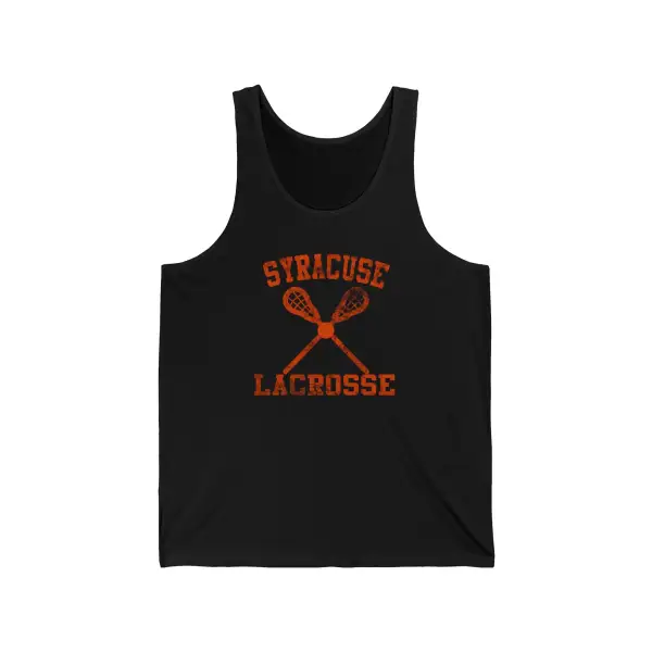 Vintage Lacrosse Graphic Sleeveless Tank Top