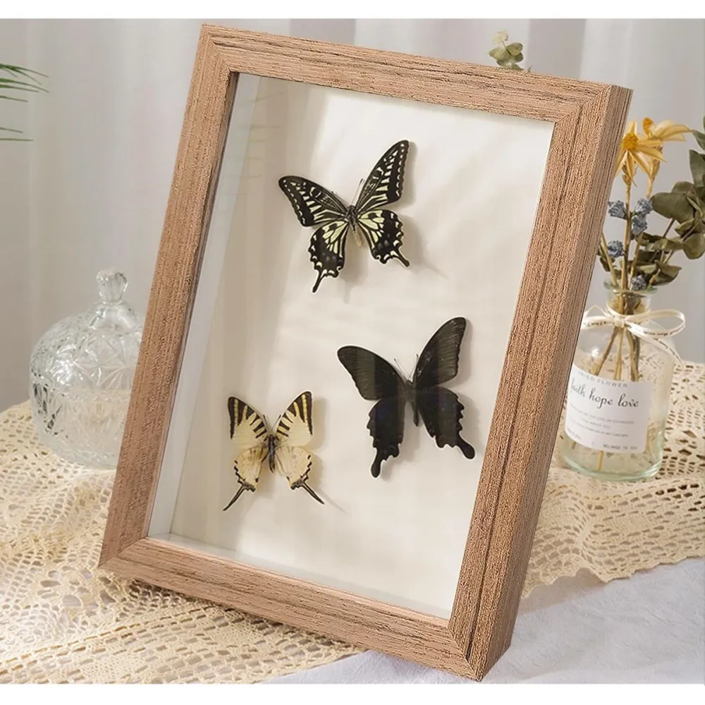 2 Pcs Wood Shadow Box Frame