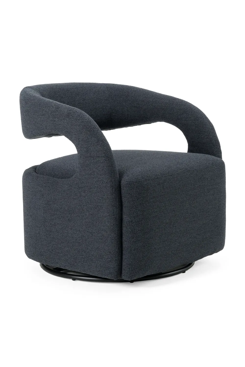 Dark Split-Back Swivel Chair
