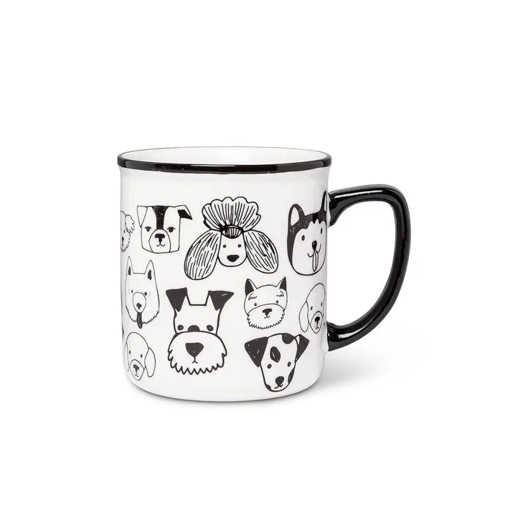 Simple Dog Faces Stoneware Mug