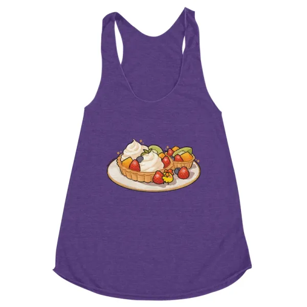 Little Chicken Eating Giant Fruit Pie Tank
