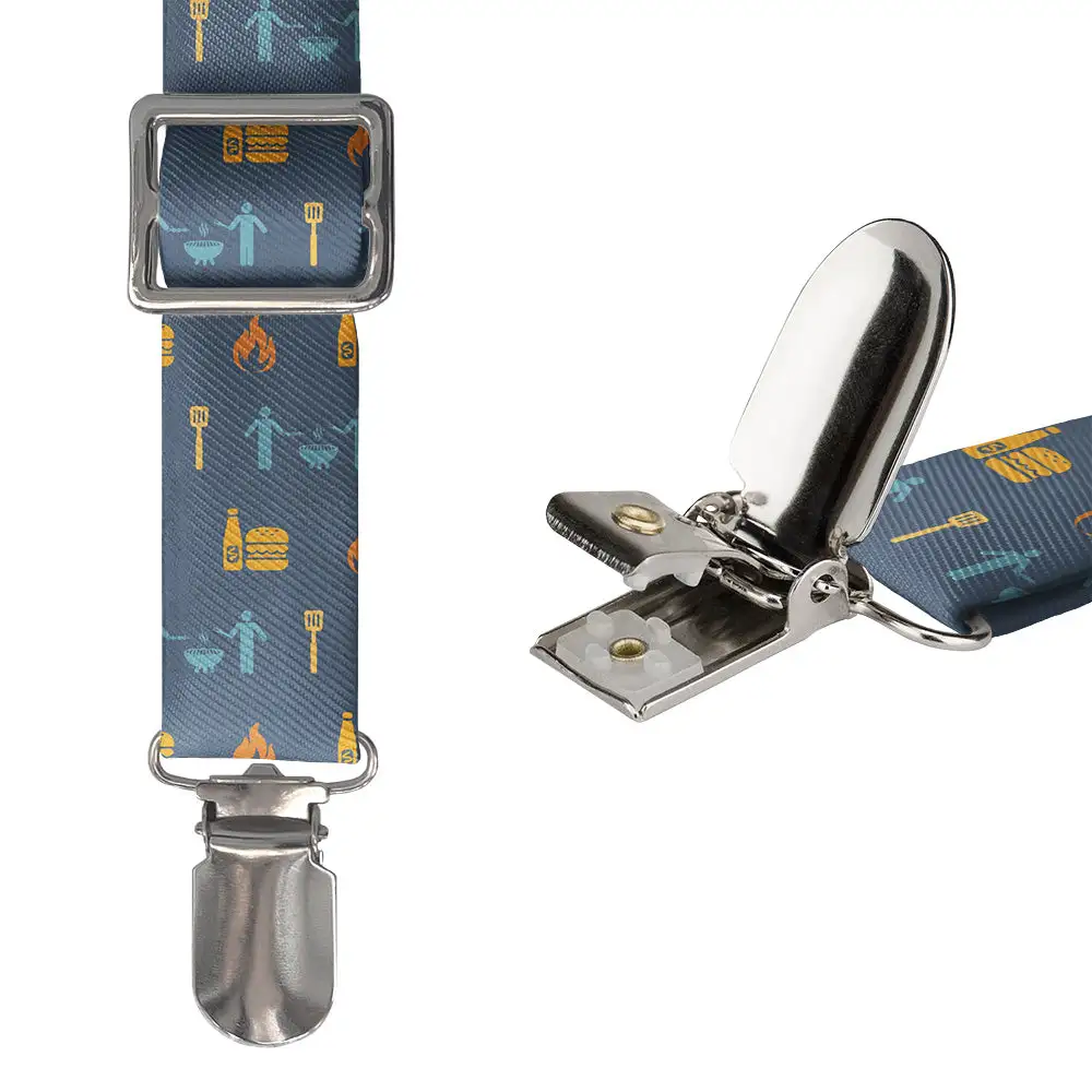 Grilling With Friends Theme Suspenders