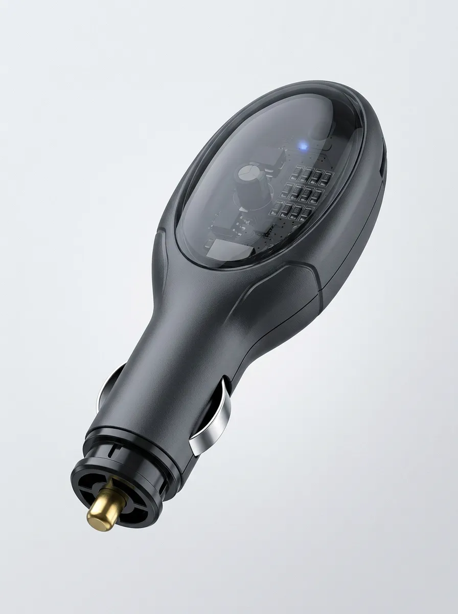 Automotive Fuel Saver Device with Transparent Housing Printed Detail
