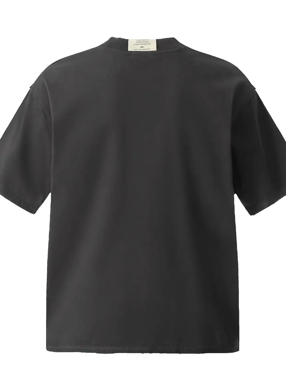 Plain Front Crew Neck Short Sleeve Tee