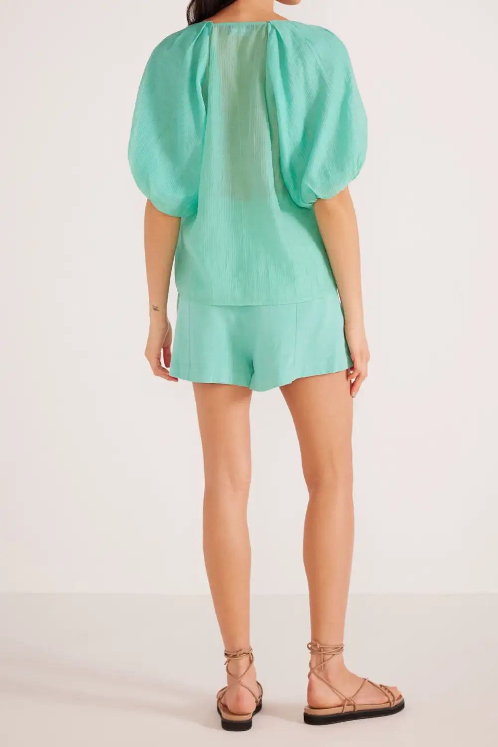 Puff Sleeve Relaxed Blouse