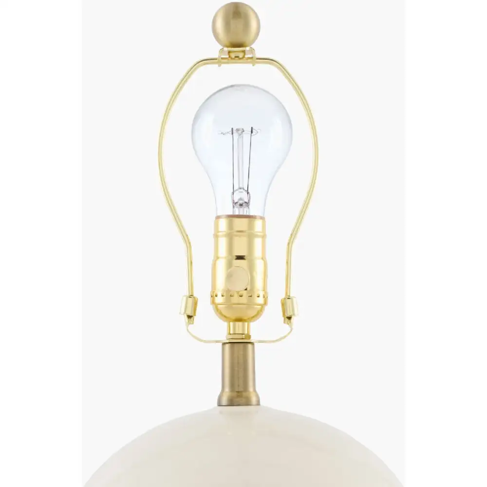 Minimalist Modern Ceramic Metal Jute Table Lamp