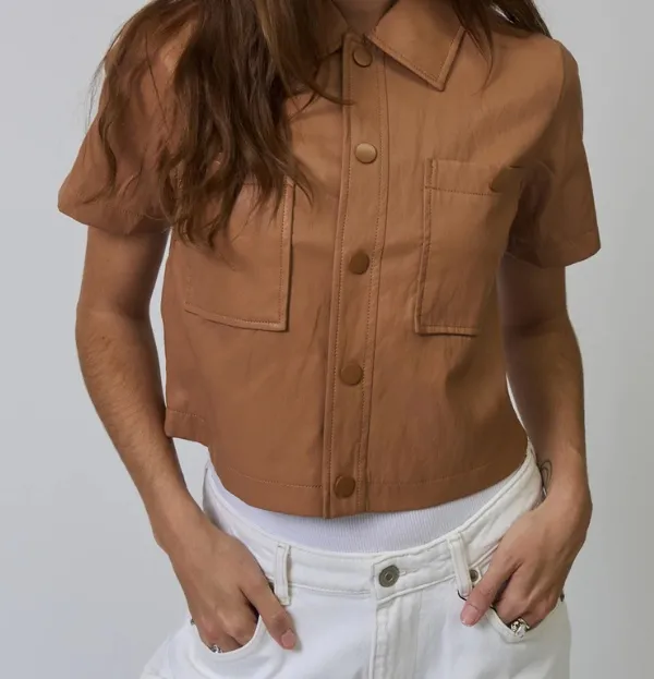 Vegan Cropped Jacket