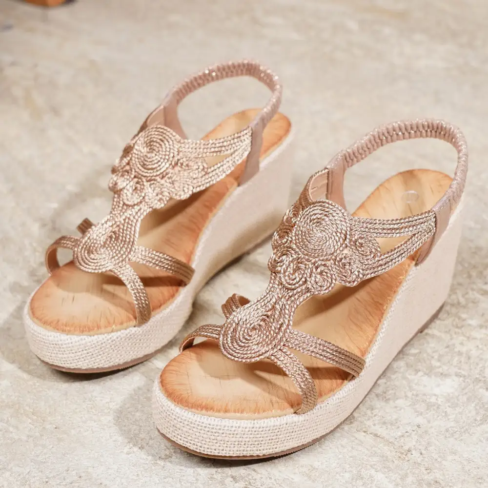 Thick Sole Wedge Sandals