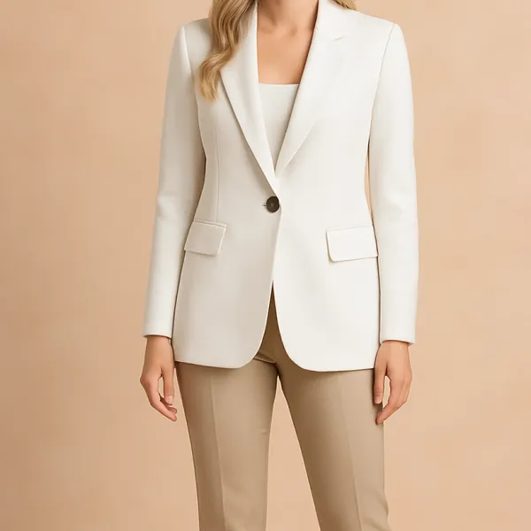Classic Single-Button Women's Blazer