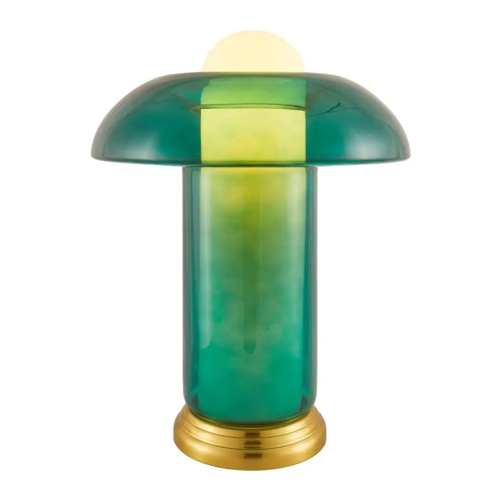 Painted Glass Table Lamp