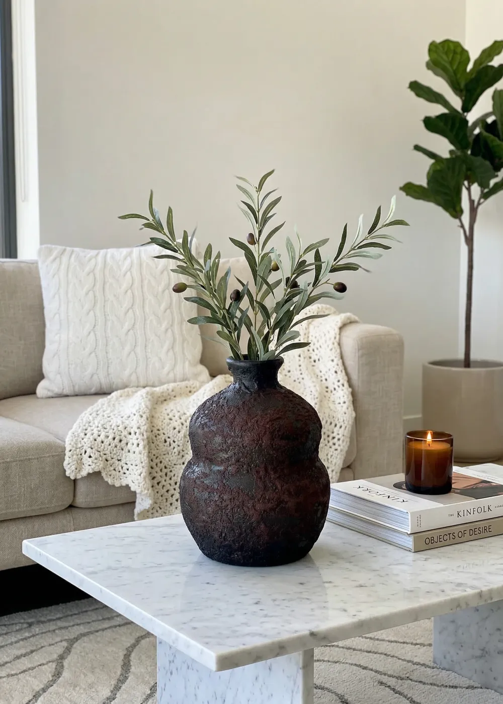 Mudstone Rustic Terracotta Vase Medium