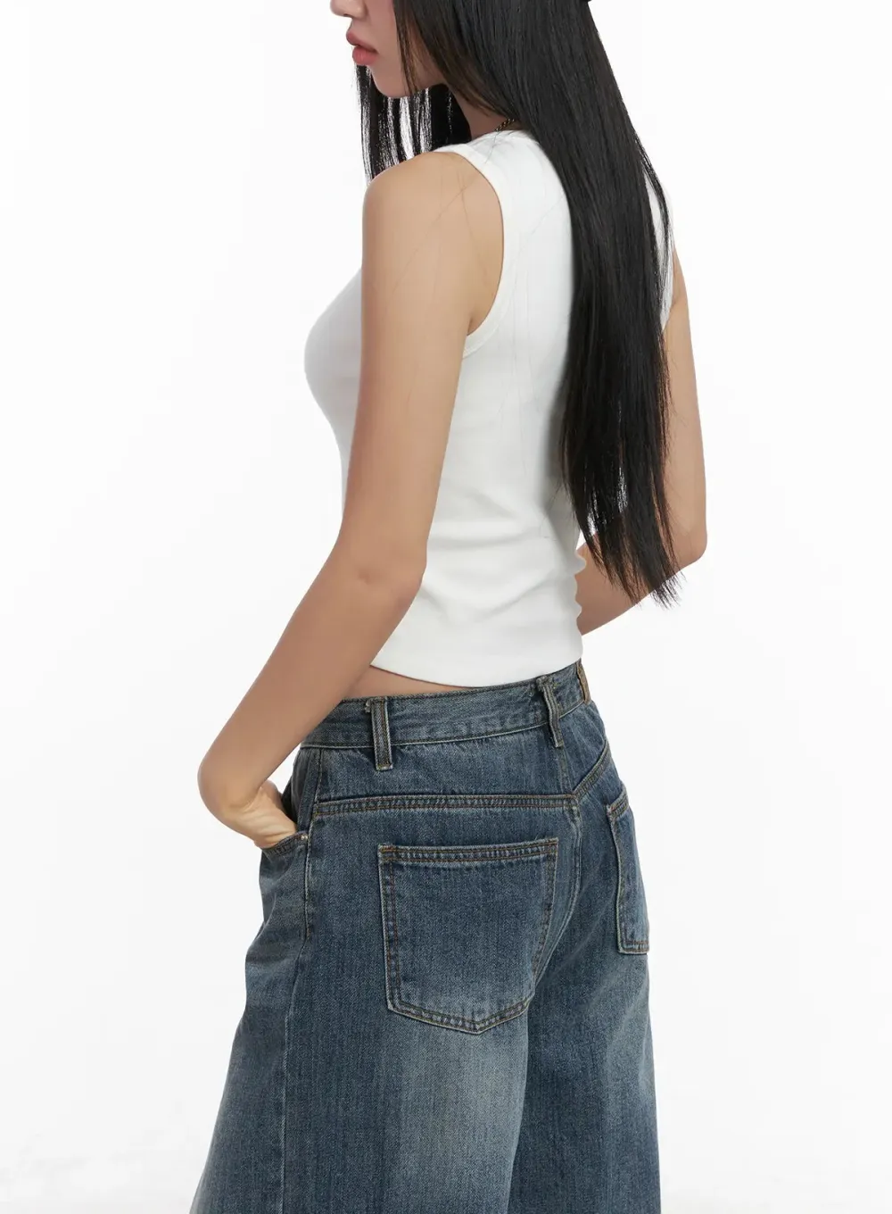 Ribbed Crop Tank Top