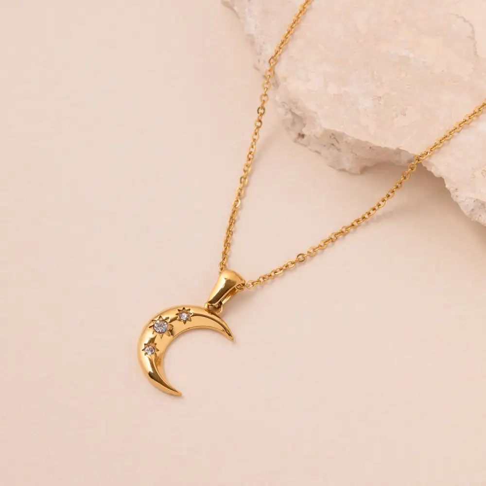 Starlit Moon Necklace Necklace