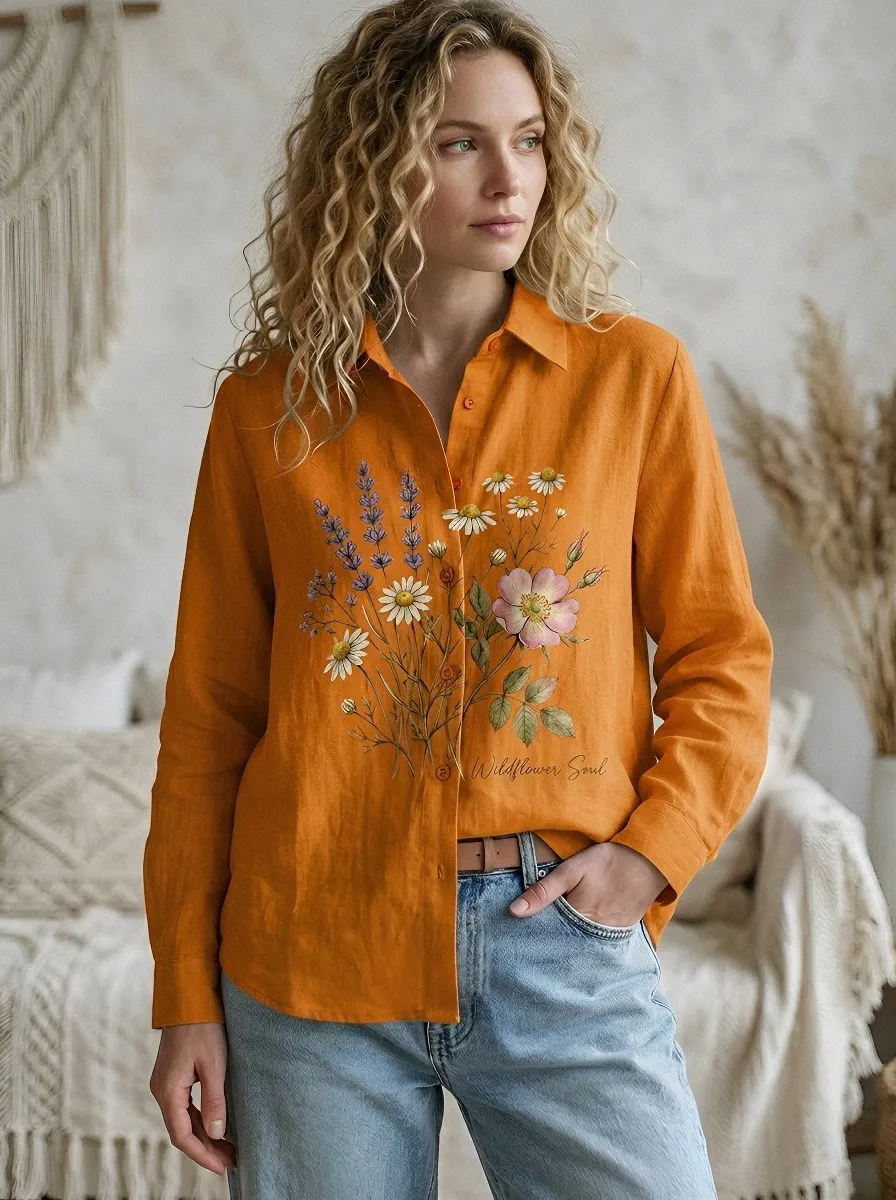 Wildflower Soul Lavender Casual Shirt