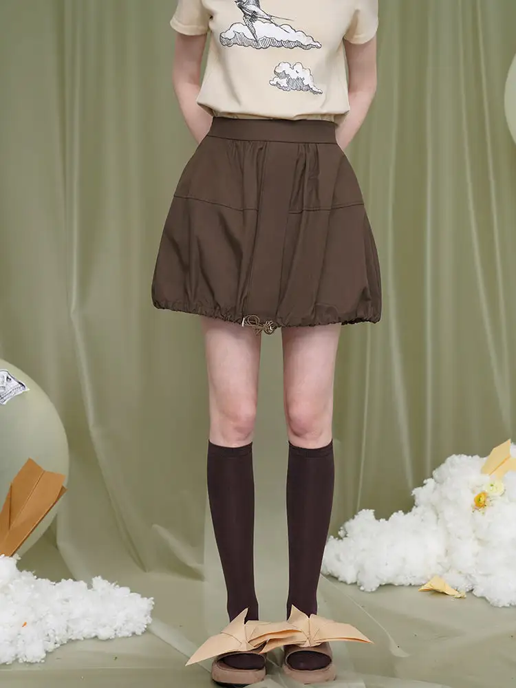 Effortless Summer Everyday Casual Polyester Skirt