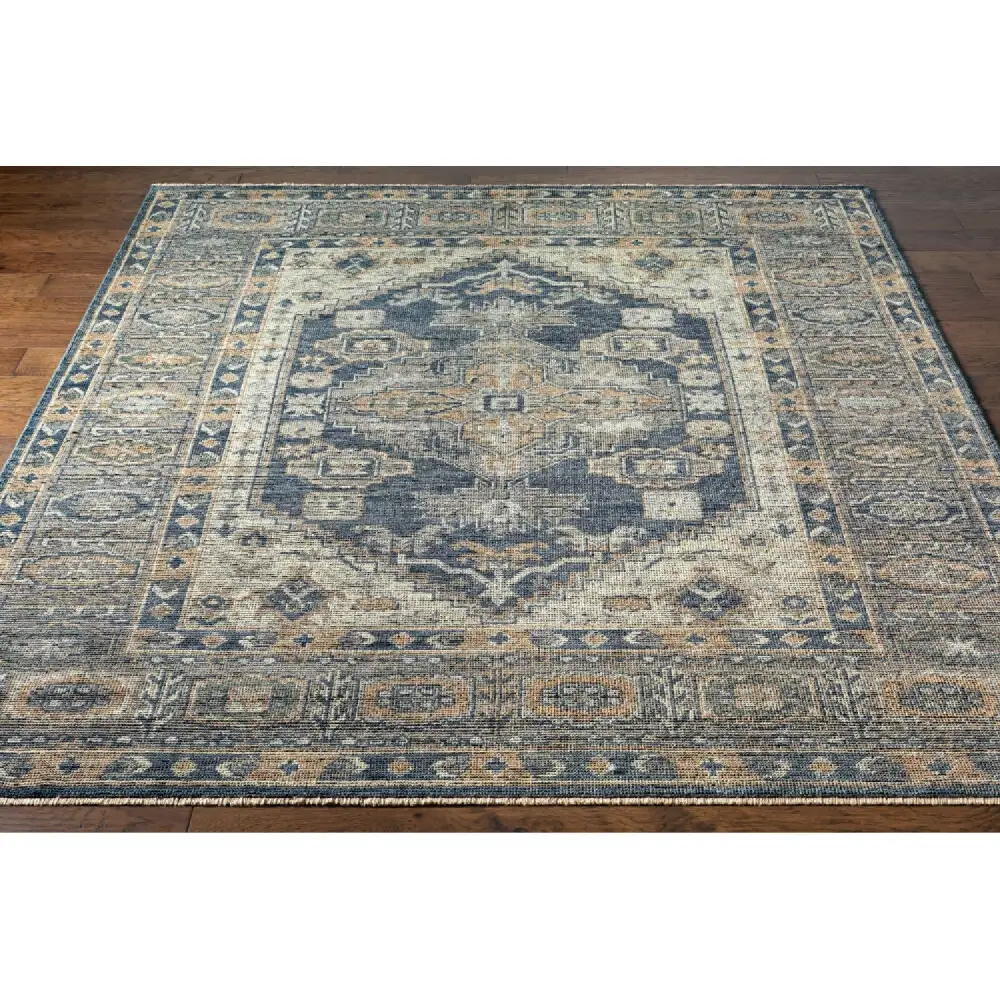 Fringed Wool Printed Carpet