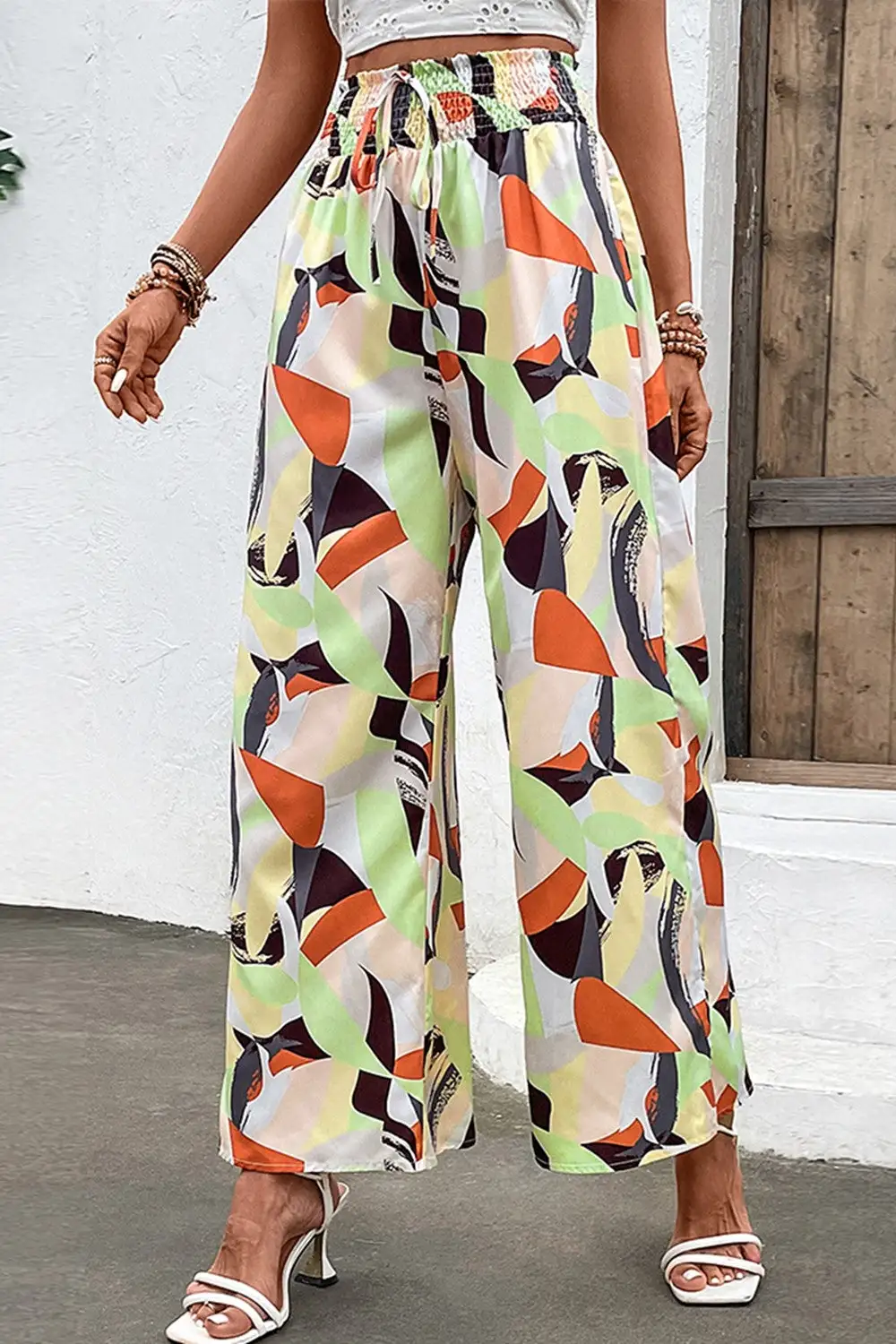 Everyday Smocked High Waist Pants