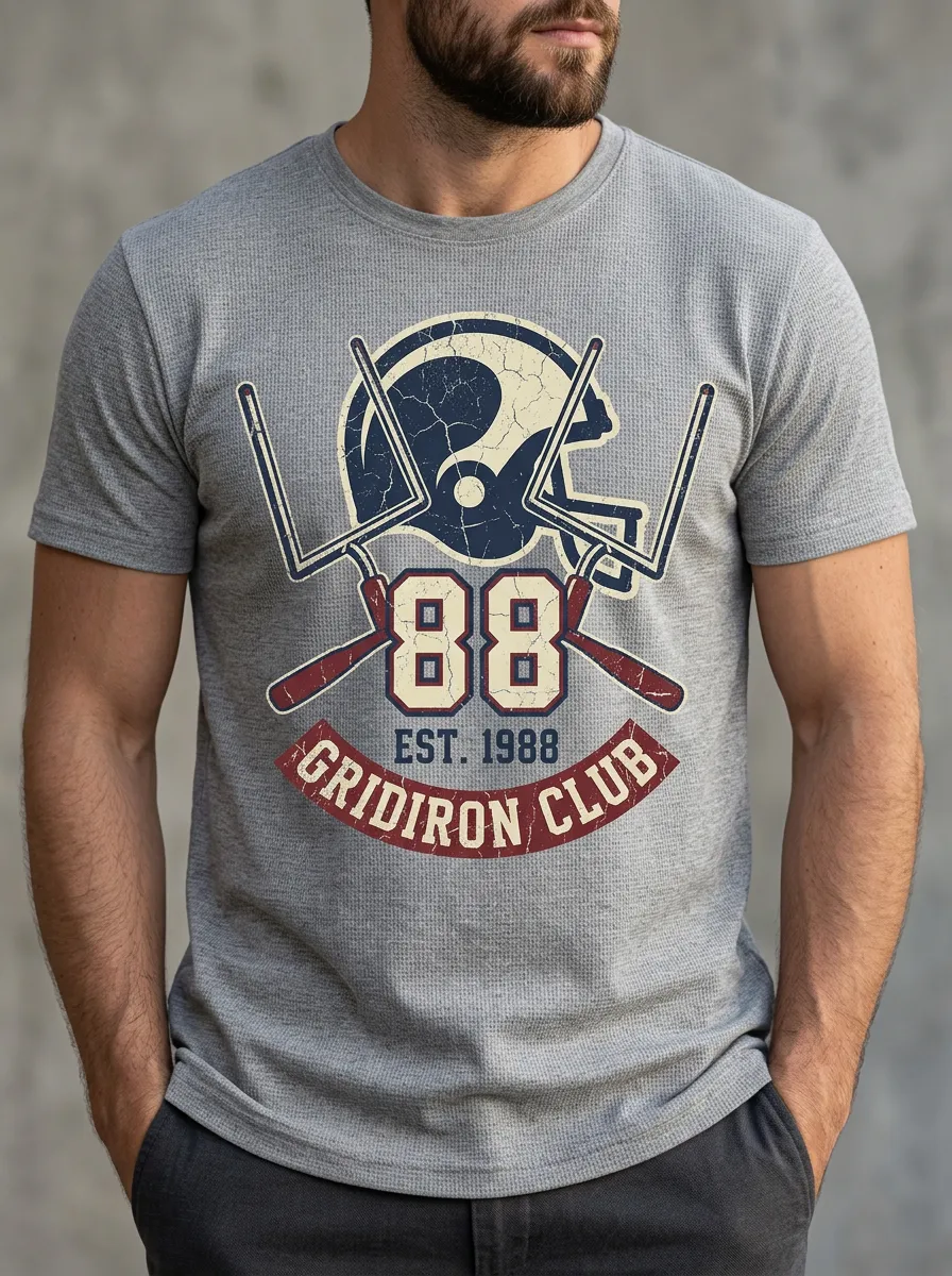 Men's Graphic Gridiron Helmet T-Shirt
