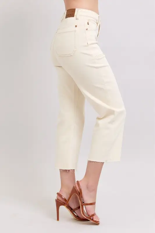 Crop Wide Leg Denim Apparel