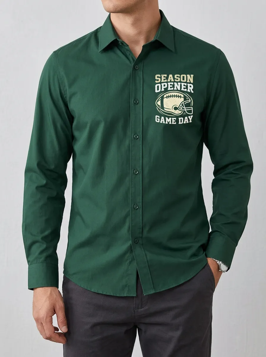 Football Graphic Casual Shirt