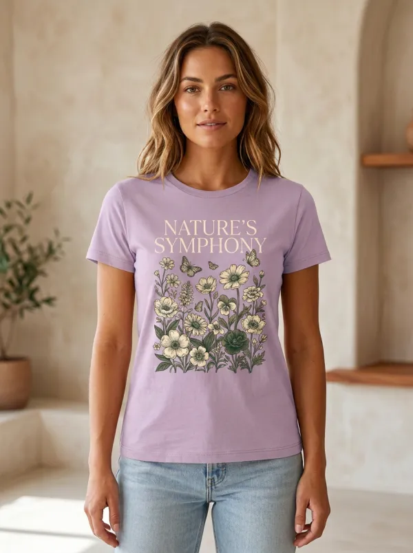 Nature Lover Butterfly Floral T-Shirt