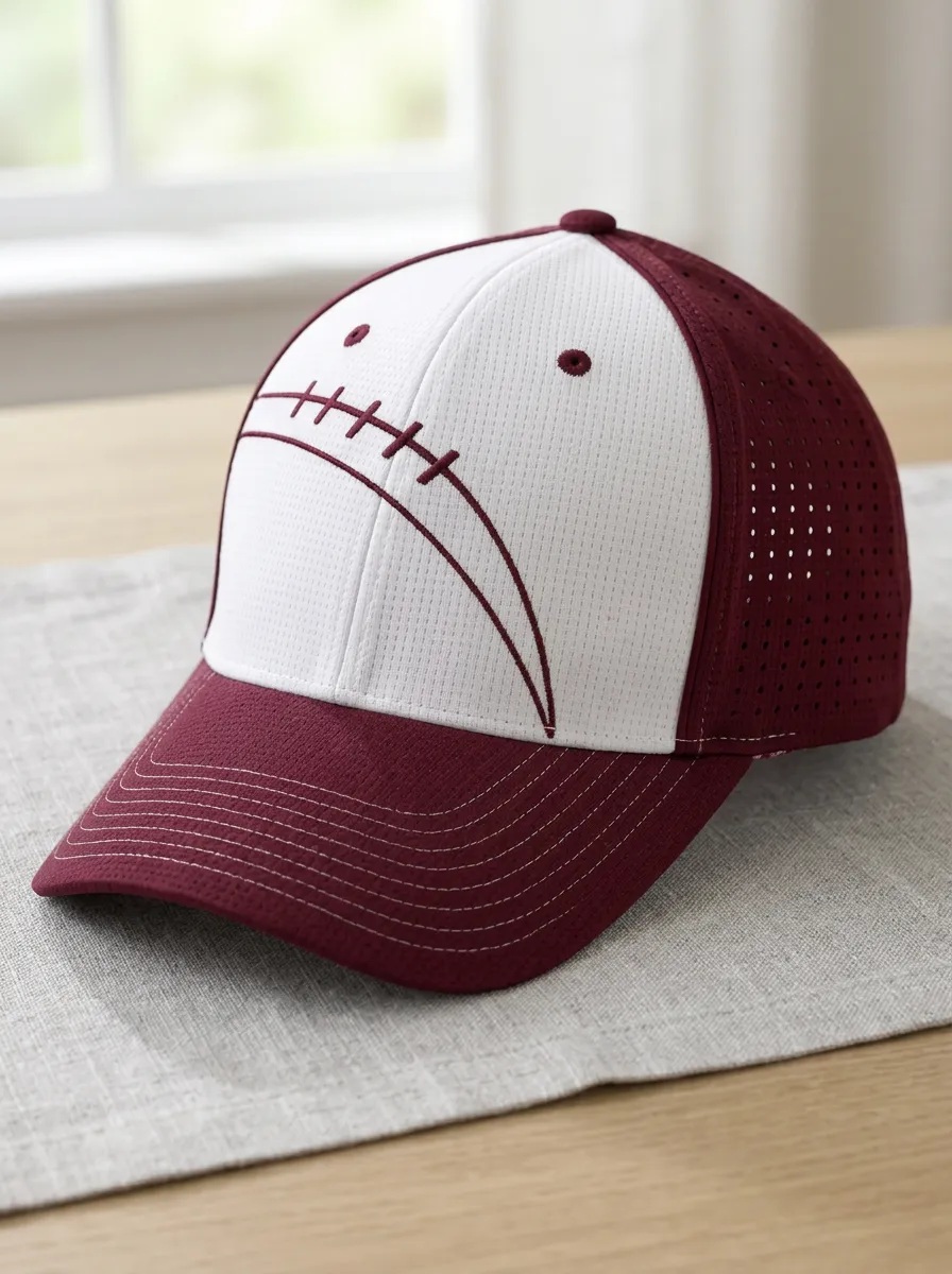 Unisex Football Fan Minimalist Stitch Printed Cap