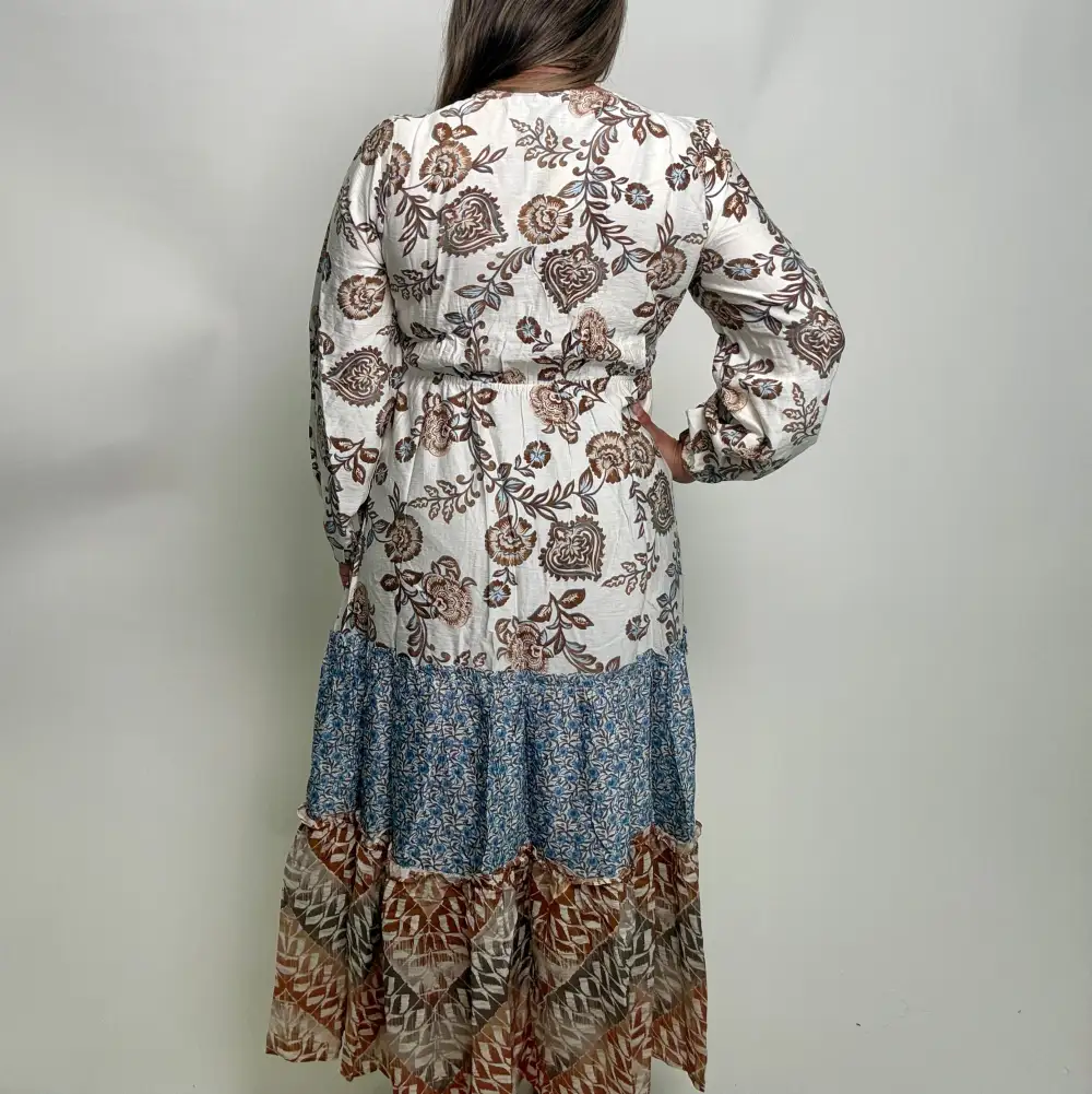 Tiered Long Sleeve Dress