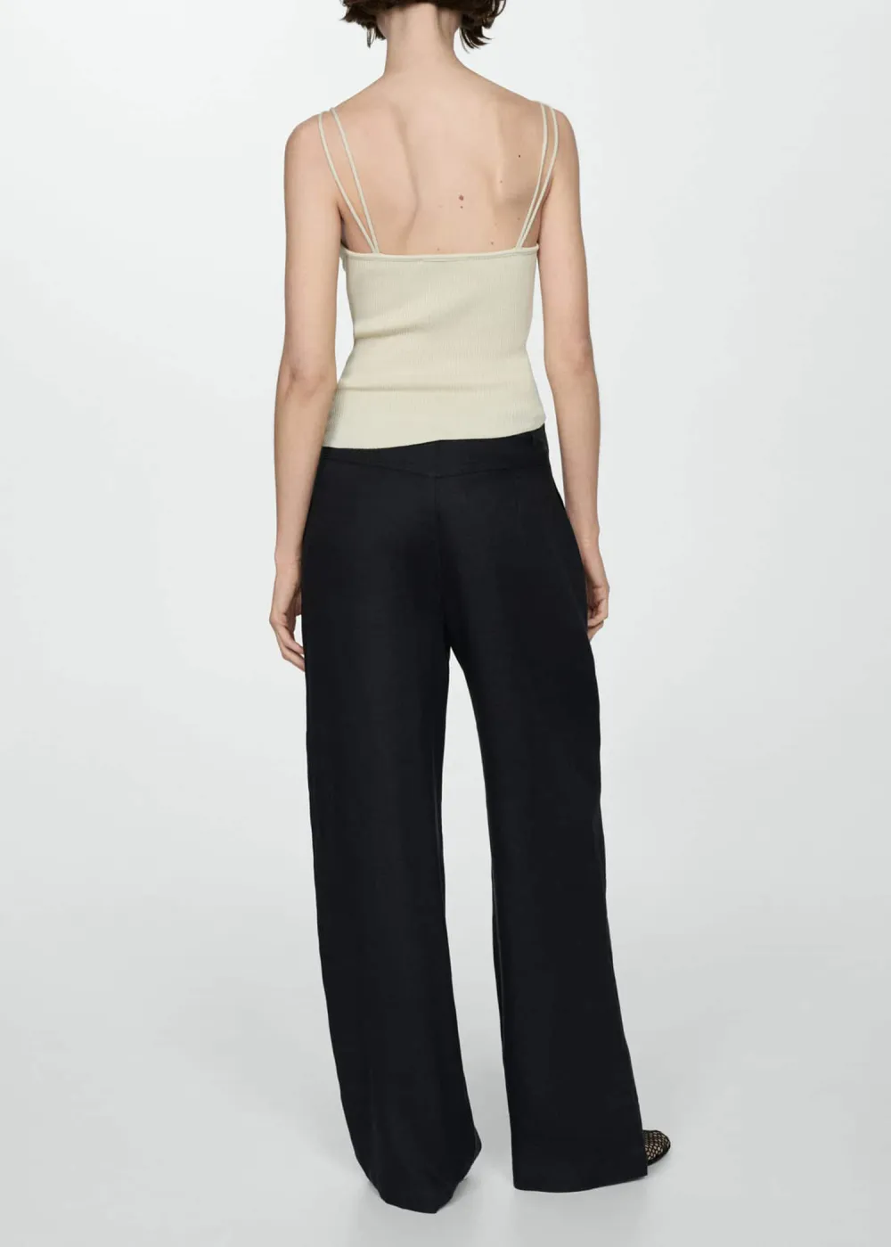 Linen Wideleg Pants