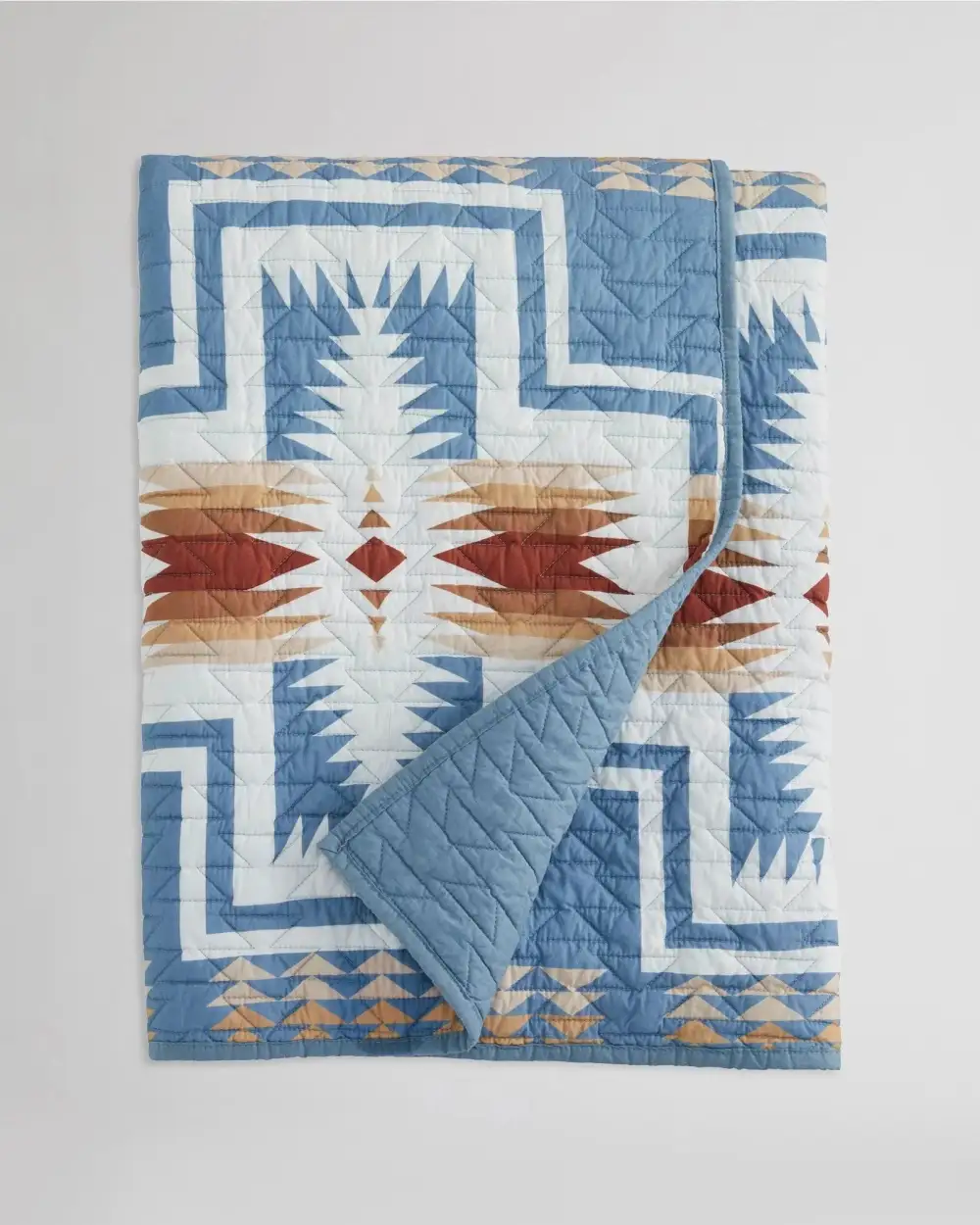 Tailored Quilted Geometric Quilt Set