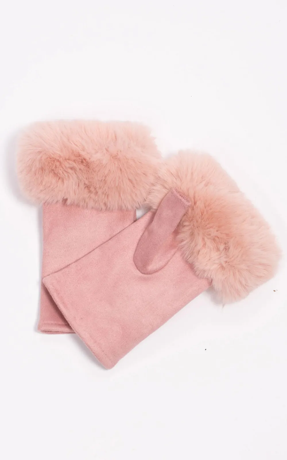 Fashionable Fingerless Fur Gloves