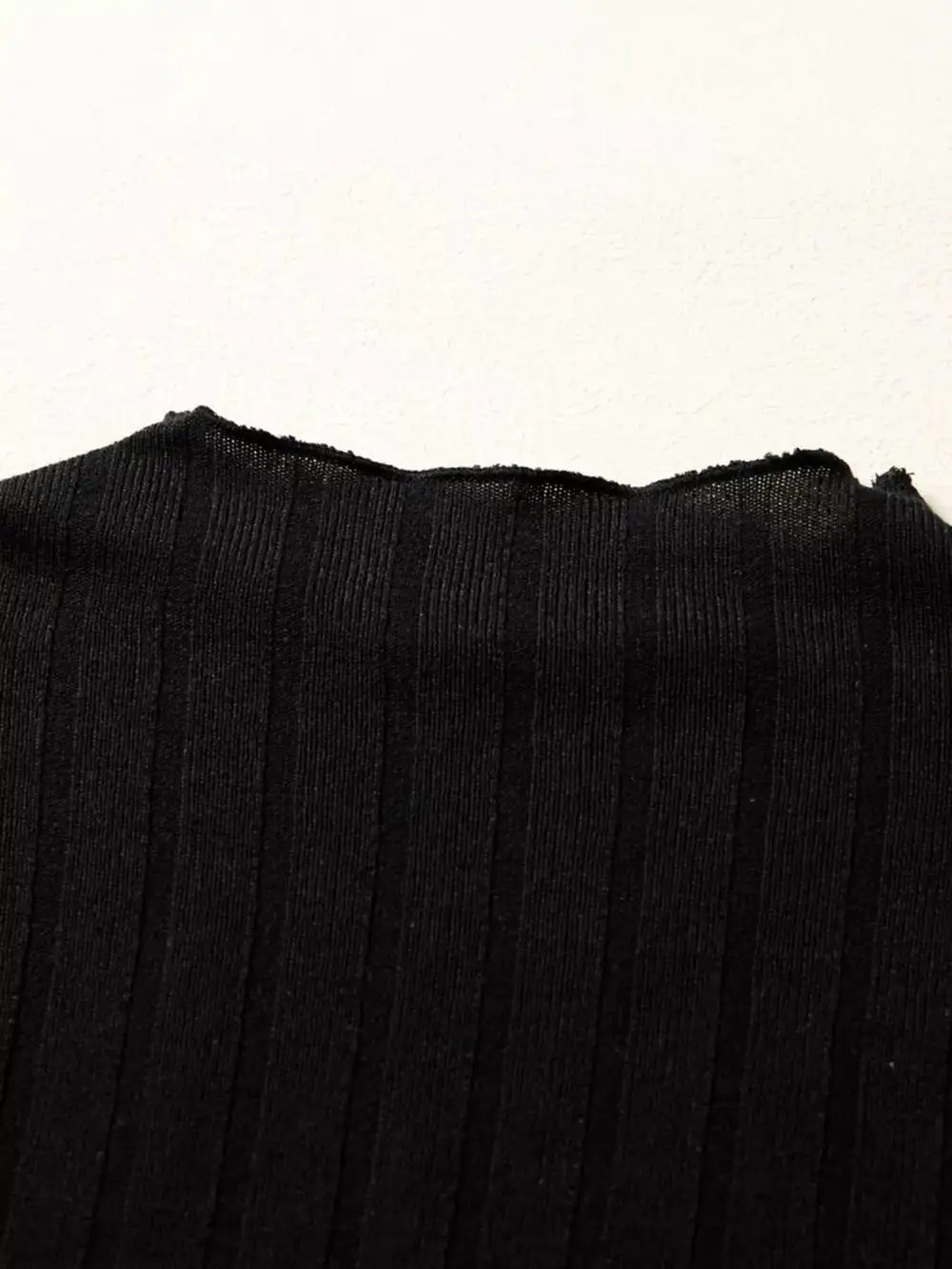 Comfort Fit Patchwork Ribbed Knit Mini Dress